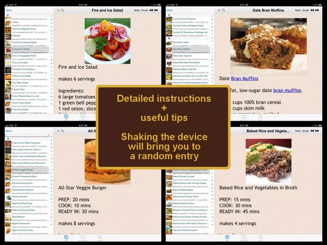 Diabetic Recipes Plus+ iPad 应用截图