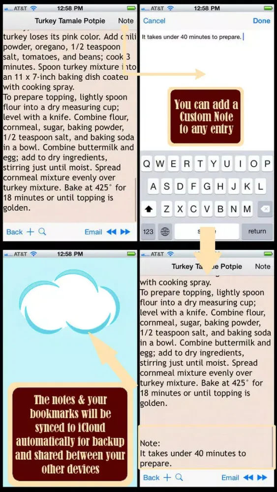 Captures d'écran de Abs Diet Recipes Plus+