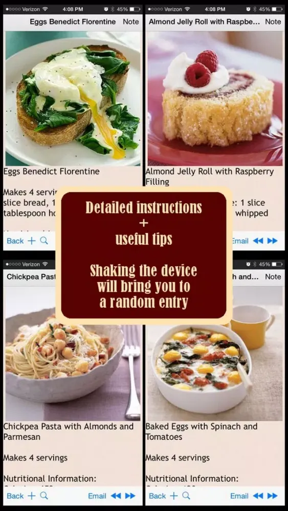 Captures d'écran de Abs Diet Recipes Plus+