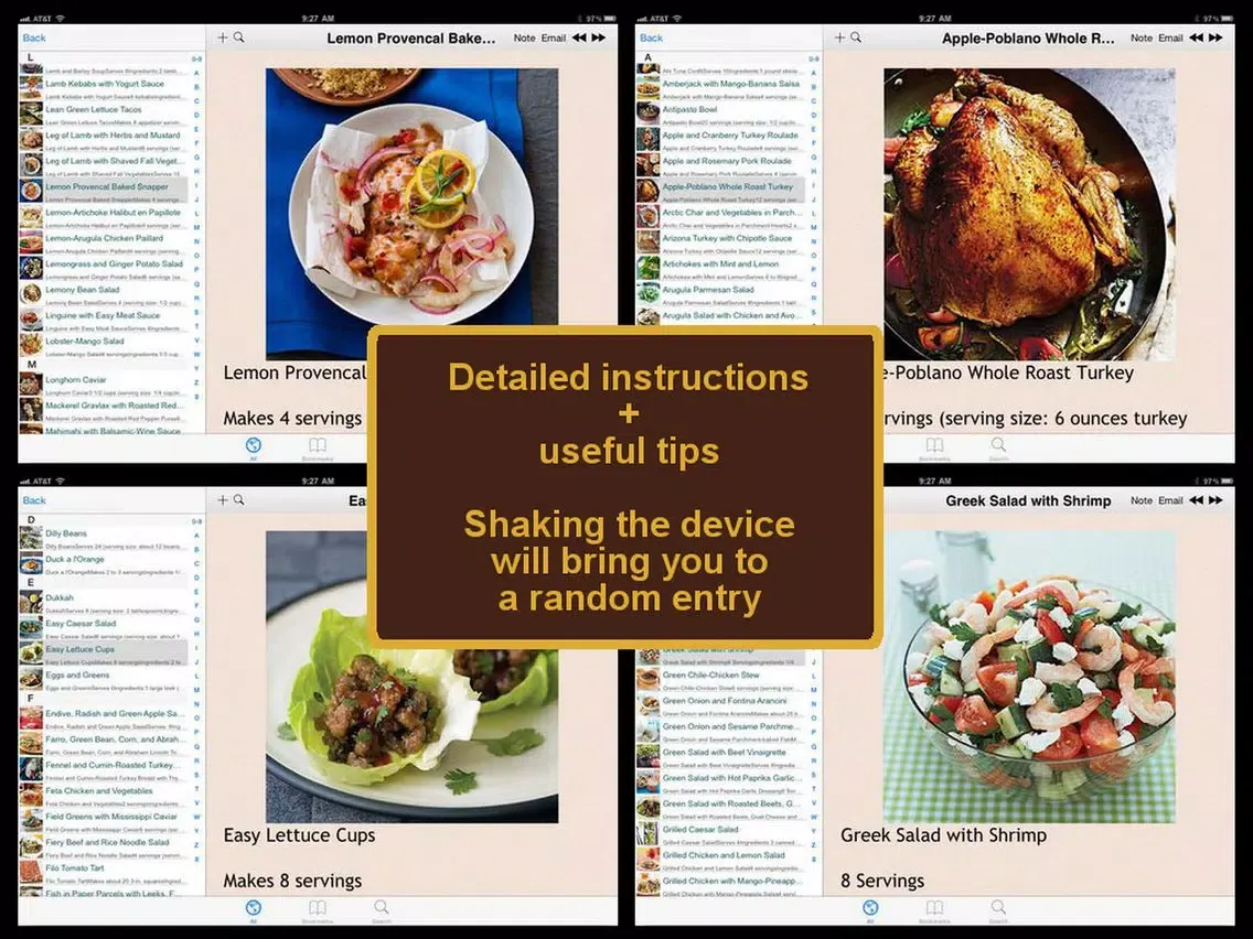 Captures d'écran de Ultra Low Fat Diet Recipe Plus+ iPad 