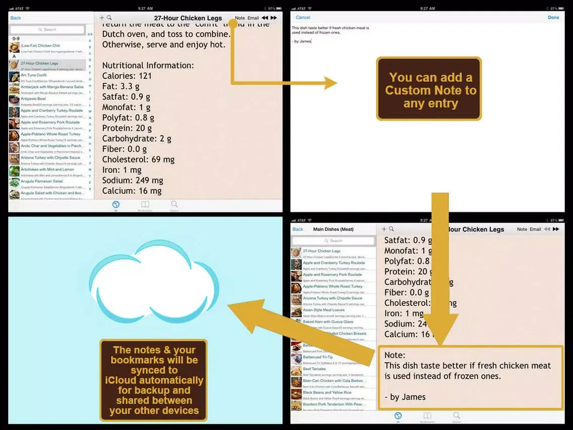 Captures d'écran de Ultra Low Fat Diet Recipe Plus+ iPad 