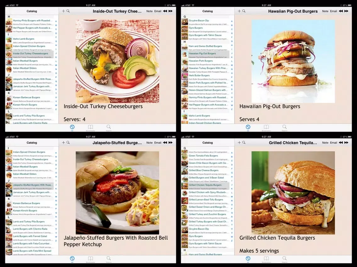 صور 300 Burger Recipes iPad 