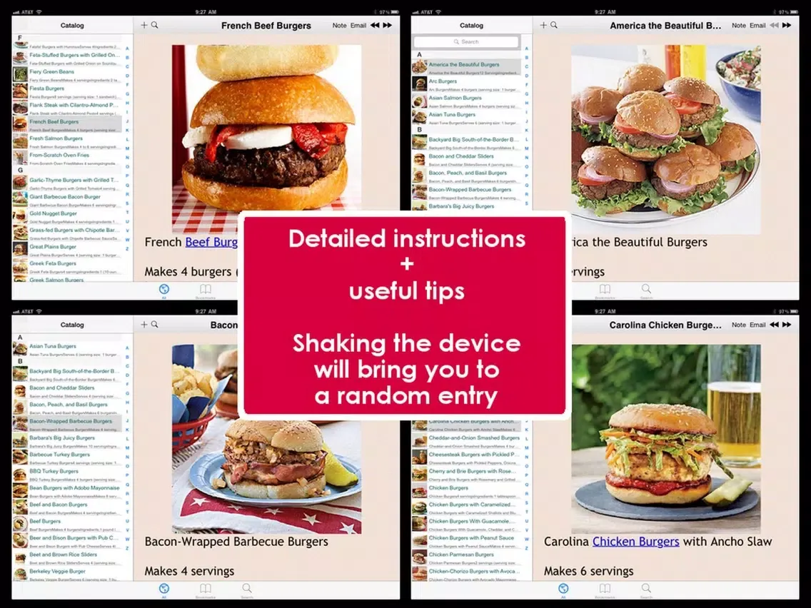 صور 300 Burger Recipes iPad 