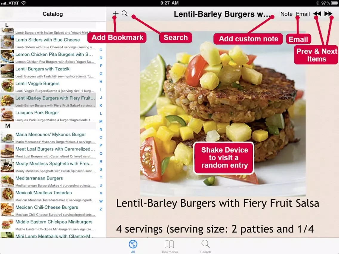 صور 300 Burger Recipes iPad 