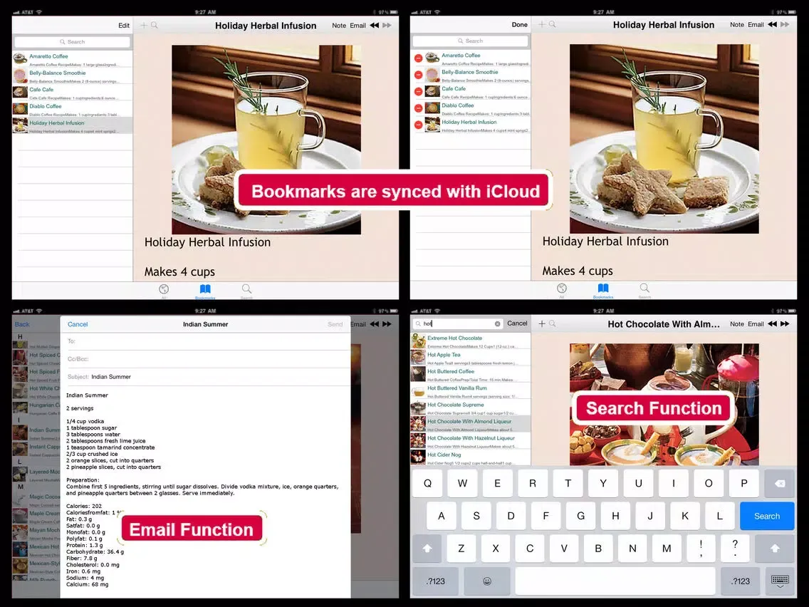 Tangkapan skrin 160 Drinks Recipes iPad 