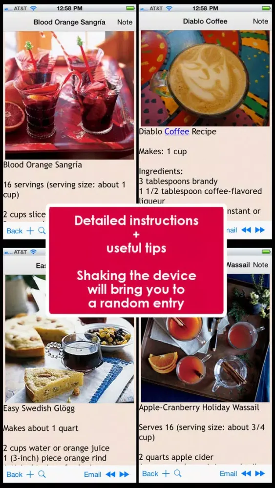 Tangkapan skrin 160 Drinks Recipes