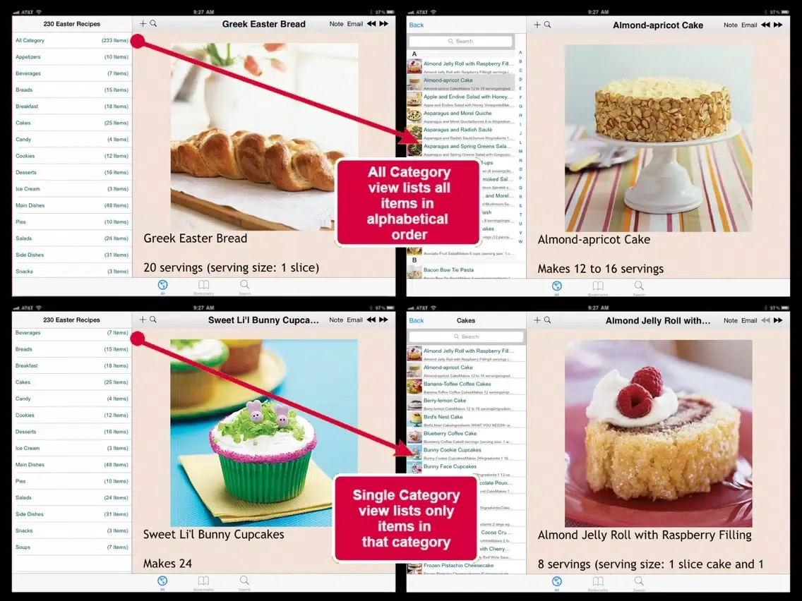 Screenshot di 230 Easter Recipes iPad 