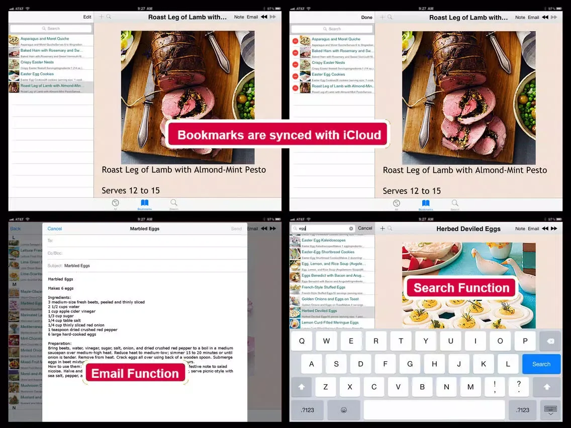 Screenshot di 230 Easter Recipes iPad 