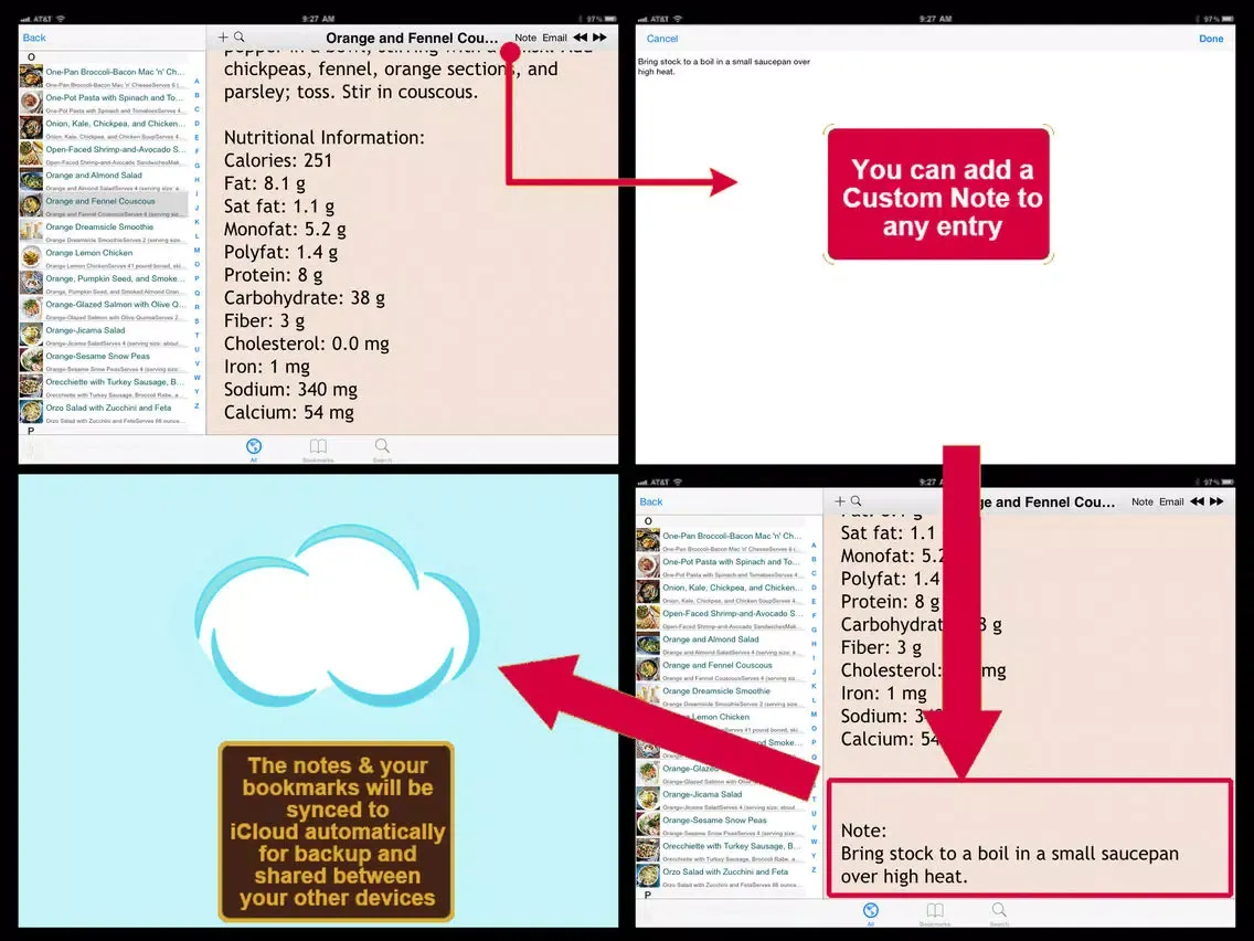 Capturas de pantalla de 500 Superfood Recipes iPad 