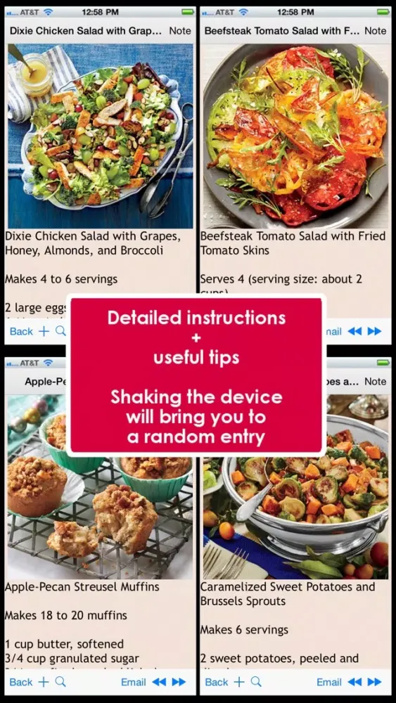 Capturas de pantalla de 500 Superfood Recipes