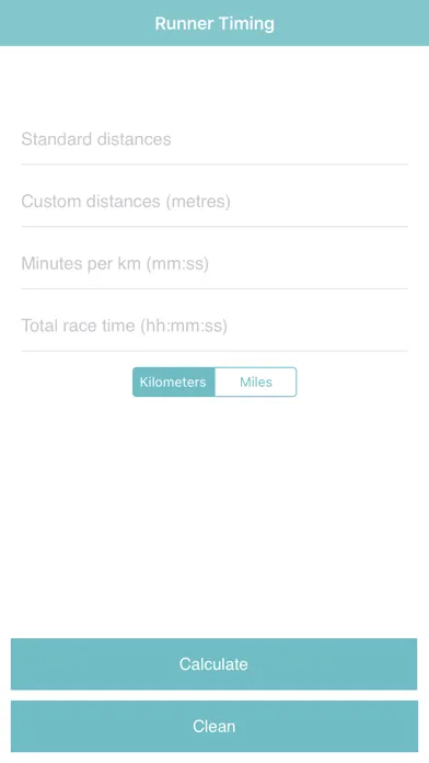 Runner Timing Screenshots