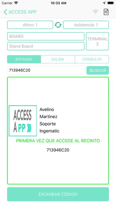 AccessApp スクリーンショット