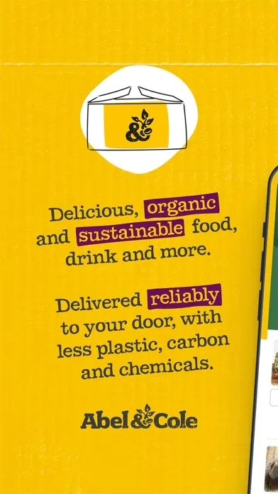 Captures d'écran de Abel & Cole Food Delivery