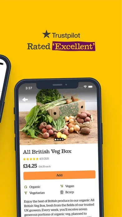 Captures d'écran de Abel & Cole Food Delivery