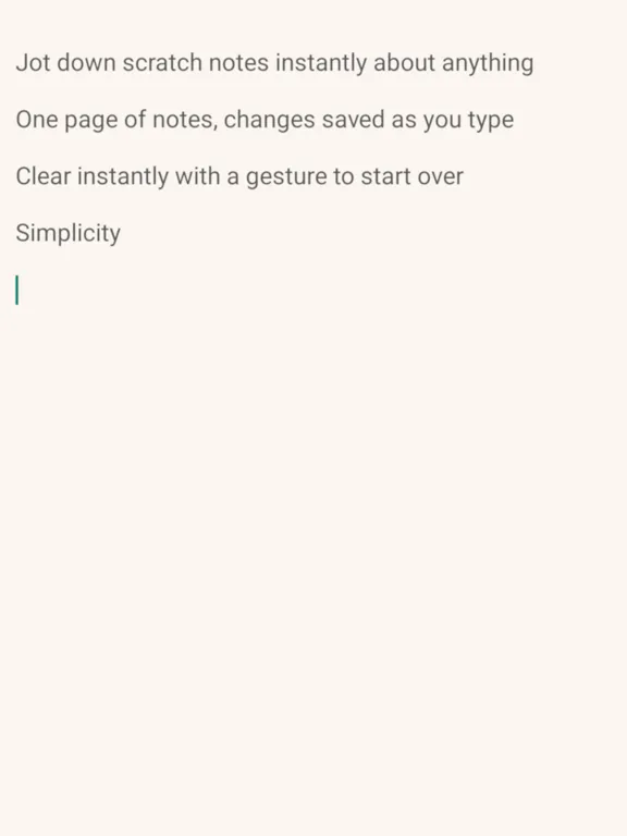 Scratch Paper: Minimal Notes iPad  스크린샷