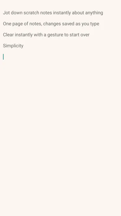Scratch Paper: Minimal Notes 스크린샷