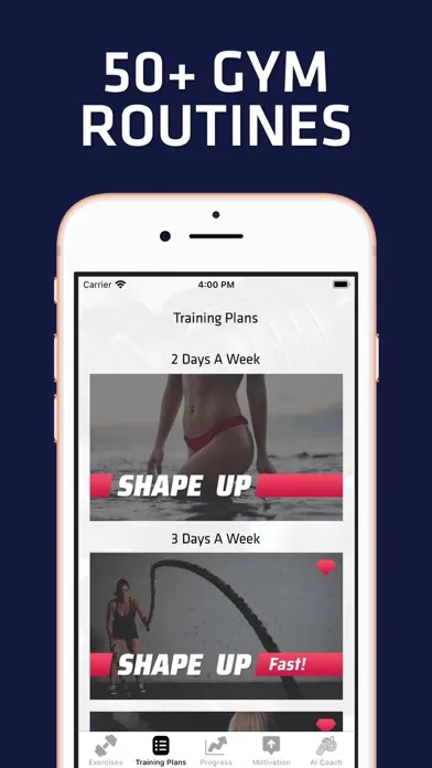 Gym Workout Planner For Women 스크린샷