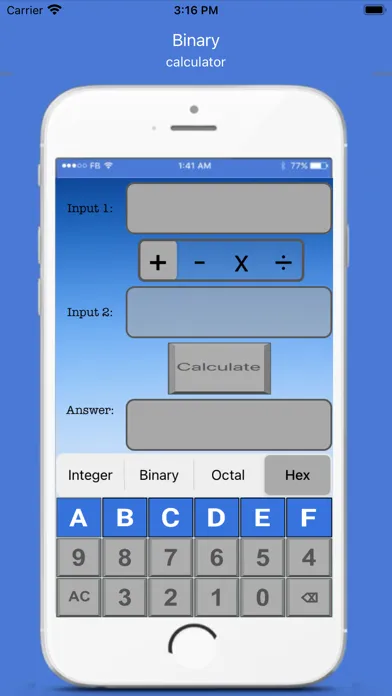 ภาพหน้าจอของ Compute Sci Lite Calculator