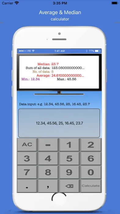 ภาพหน้าจอของ Compute Sci Lite Calculator