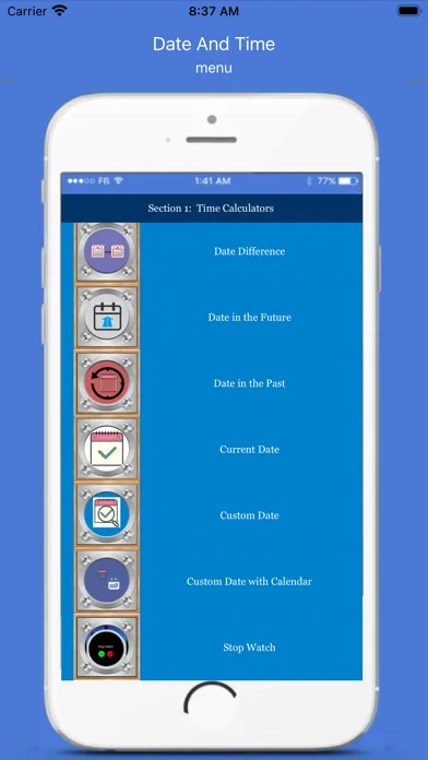 Date and Time Lite Calculator स्क्रीनशॉट
