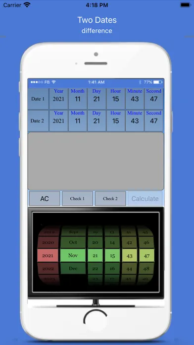Date and Time Lite Calculator स्क्रीनशॉट