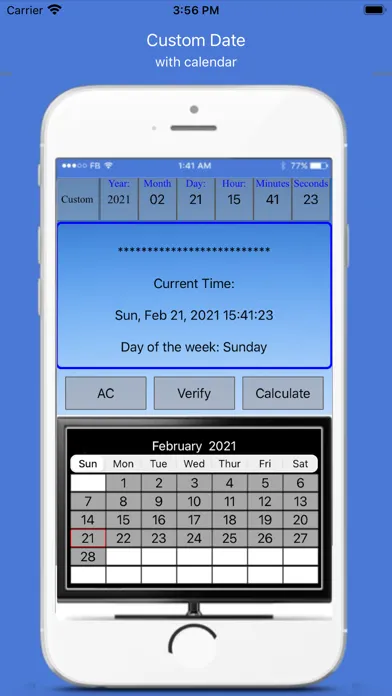 Date and Time Lite Calculator स्क्रीनशॉट