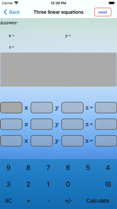 EqSolver Basic Calculator स्क्रीनशॉट