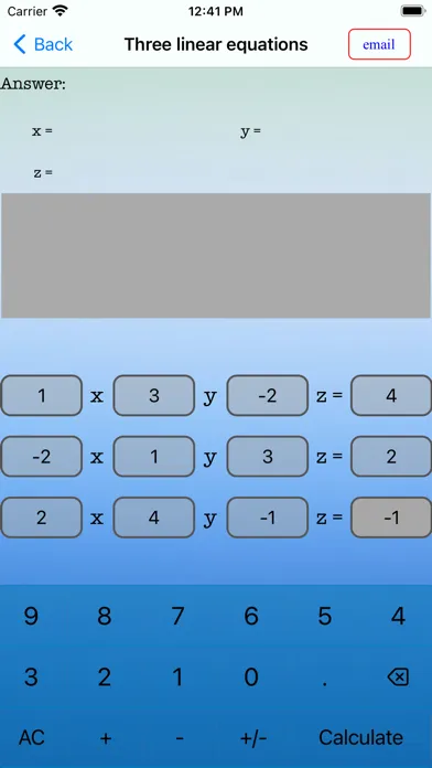 EqSolver Basic Calculator स्क्रीनशॉट