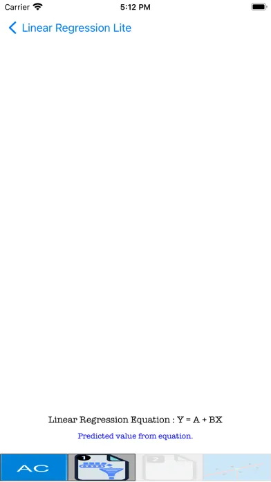 Linear Regression Equation 스크린샷
