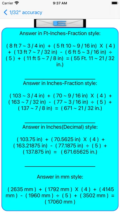 Скриншоты Slider Imperial Calculator