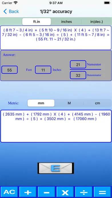 Скриншоты Slider Imperial Calculator