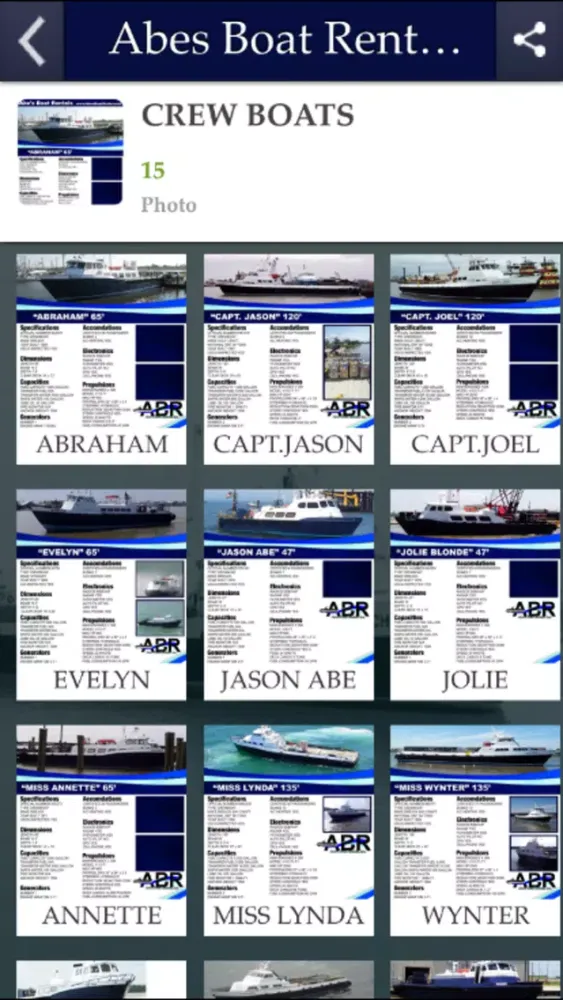 Screenshot di Abes Boat Rentals