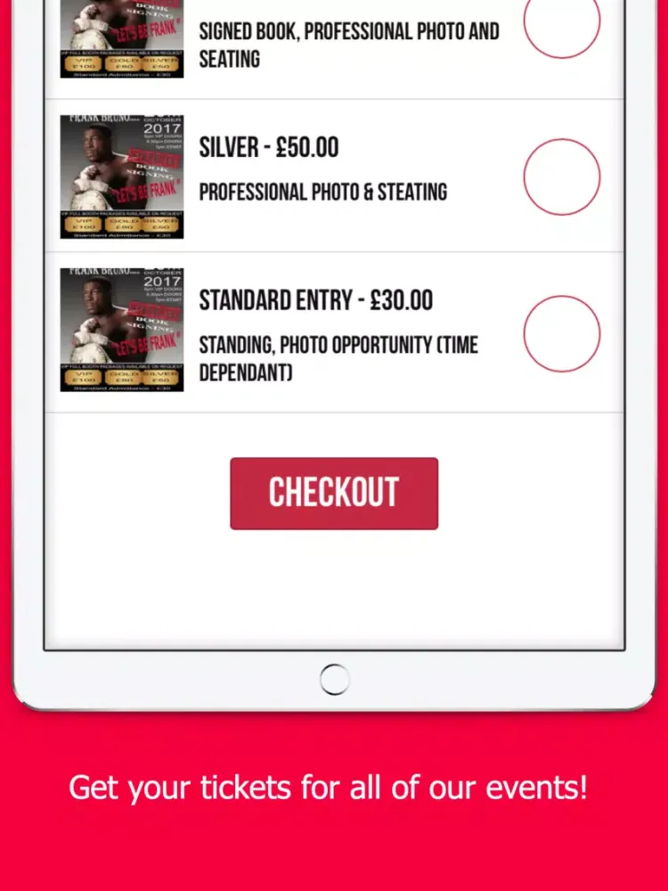 AB Events iPad  Ekran Görüntüleri