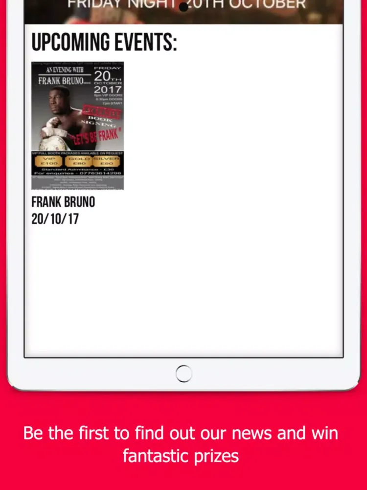 AB Events iPad  Ekran Görüntüleri