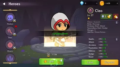 Captures d'écran de Mobile Heroes: Idle RPG Heroes