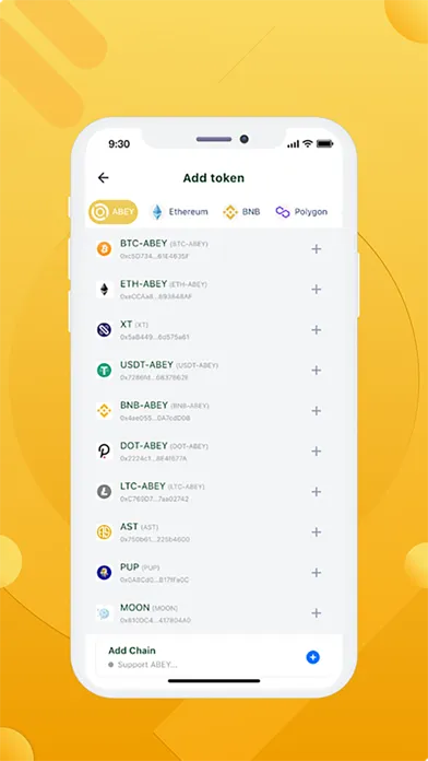 Скриншоты ABEY 3.0 Wallet