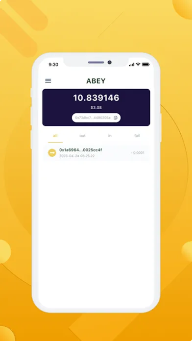 Скриншоты ABEY 3.0 Wallet