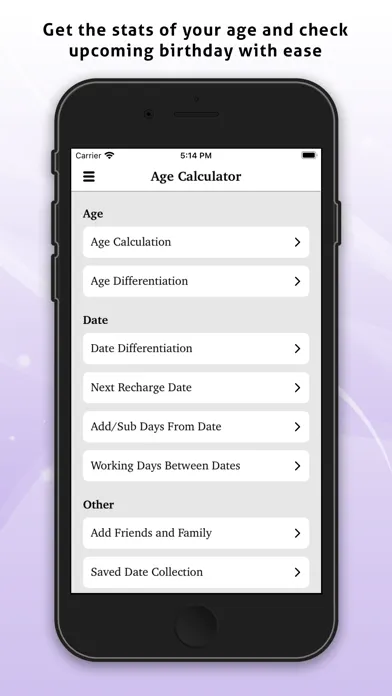 Capturas de tela do Age Calculator - Find Age
