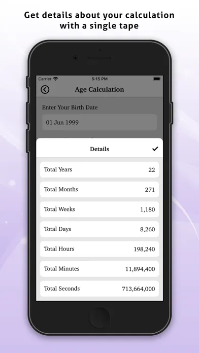 Capturas de tela do Age Calculator - Find Age