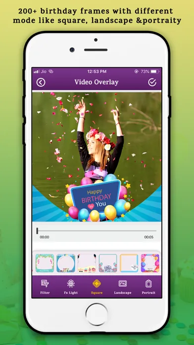 Birthday Video Editor Song Screenshots
