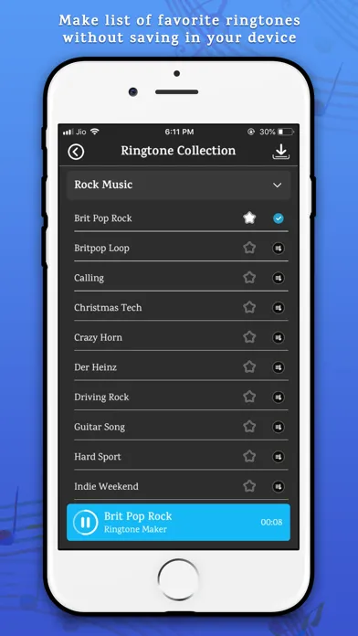 ภาพหน้าจอของ Ringtone Maker for iPhones