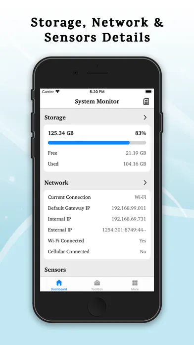 تصاویر System Monitor - Device Info