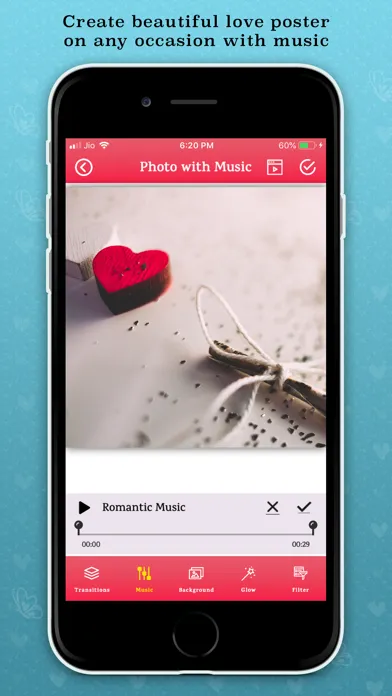 Love Photo Maker With Music स्क्रीनशॉट