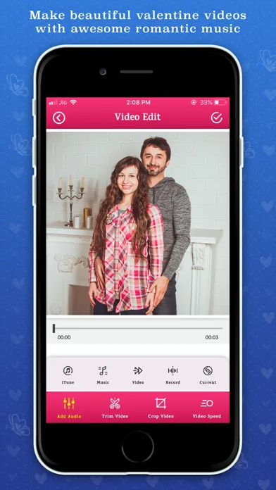 Ảnh chụp màn hình của Love Video Maker With Songs