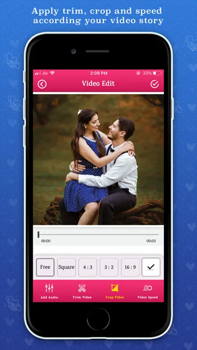 Ảnh chụp màn hình của Love Video Maker With Songs