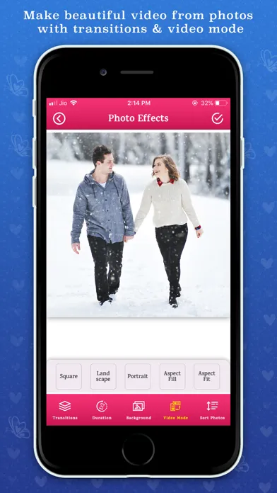 Ảnh chụp màn hình của Love Video Maker With Songs