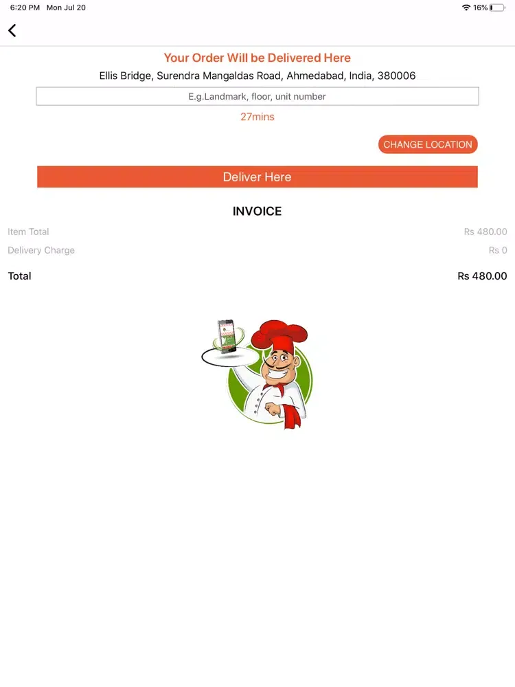 Ricco Eats Customer iPad  スクリーンショット