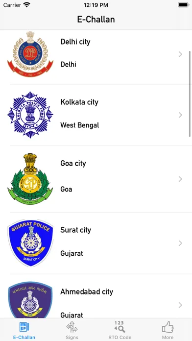 Echallan and signal स्क्रीनशॉट