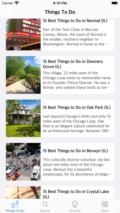 Скриншоты Things To Do for Tourist