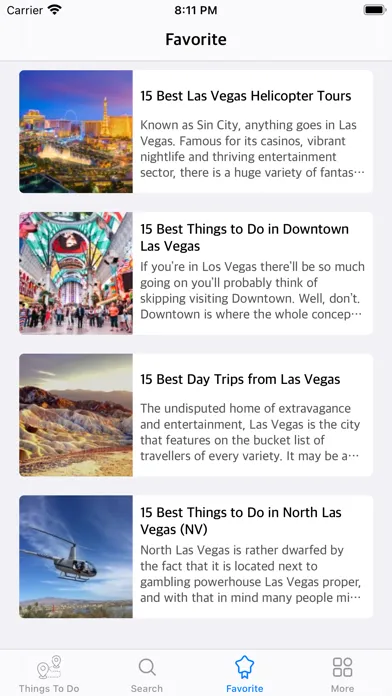 Скриншоты Things To Do for Tourist